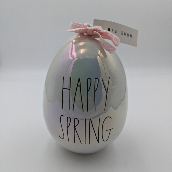 Rae Dunn Other - Rae Dunn happy spring iridescent easter egg decor